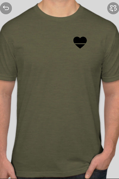 Over Your Heart | Men's Heart T-Shirt