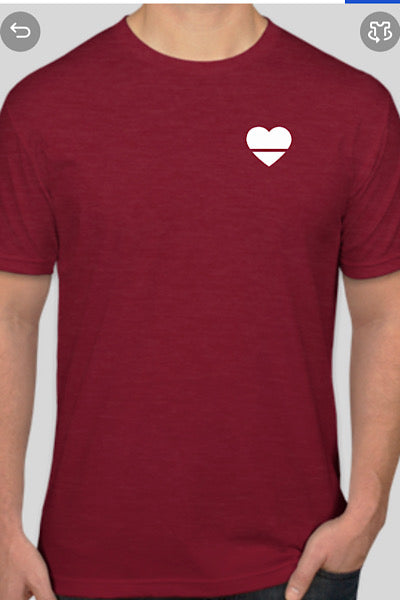 Over Your Heart | Men's Heart T-Shirt