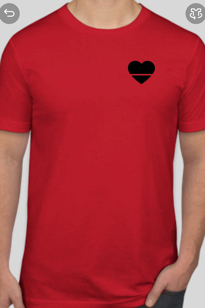 Over Your Heart | Men's Heart T-Shirt