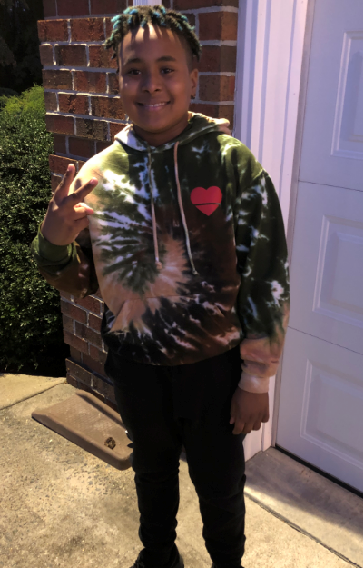 Over Your Heart | Tie Dye Heart Hoodie
