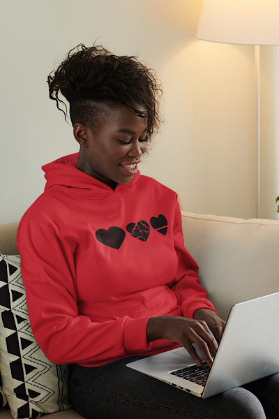 Process | Unisex Heart Hoodie